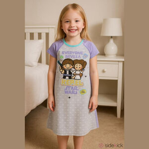 Star Wars Girls Nightgown Han Solo Leia Size 10 Pajama Dress